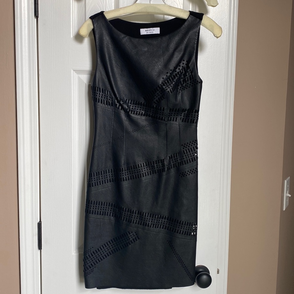 Bailey / 44 Faux Leather Mini Tank Dress Women’s Small Like New